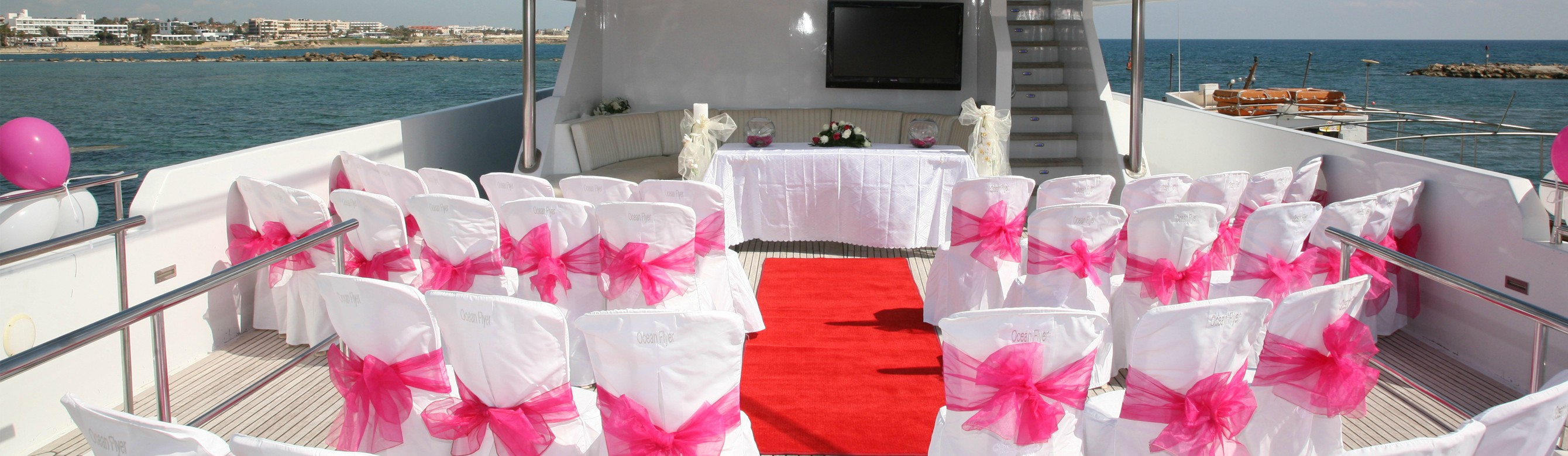 Book your wedding day in A Luxury Yacht Wedding “Ocean Flyer”- Paphos